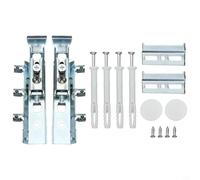 Jotekonoby Staffa per armadio a scomparsa Gancio invisibile per montaggio a parete Heavy Duty regolabile Cucina Bagno Supporto laminato a freddo Hardware di fissaggio in acciaio 2 Set