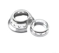 Jotekonoby Steez decorativo per mulinelli Daiwa compatibile 20/21/22 Tatula Alphas con Salamandura 16 Sv/17 Atw/ssair Silver Creek Ring 22/23 (ARGENTO)