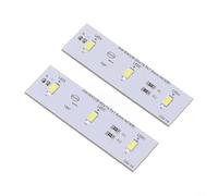 Jotekonoby Striscia luminosa a LED per frigorifero Electrolux, parte di ricambio SW-BX02B 49031078 con connettore a 2 pin DC 12 V, luce bianca diurna (2 pezzi)