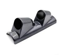 Jotekonoby Supporto per auto per veicoli con guida a sinistra, 52 mm, doppio foro, staffa di montaggio per 2 calibri, in fibra di carbonio nera ABS (motivo carbonio)