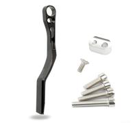 Jotekonoby Supporto per deragliatore anteriore per catena da bici per 39-53T e 34-50T, sistema anticaduta a doppia catena, struttura in lega di alluminio e acciaio, facile installazione (nero)