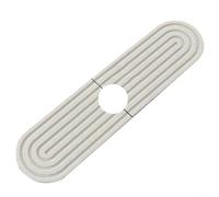 Jotekonoby Tappetino paraspruzzi in terra di diatomee, per rubinetti della cucina e lavelli del bagno, vassoio ad asciugatura rapida, resistente alla muffa, 45 x 10 cm (bianco)