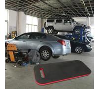 Jotekonoby Tappetino per ginocchia per riparazione auto, impermeabile, in schiuma EVA, portatile, per meccanici, a prova di olio, comodo tappetino per manutenzione dell'auto (nero rosso)