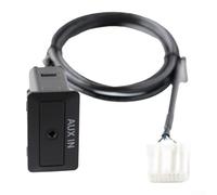 Jotekonoby TD74-66-DFX - Adattatore per interfaccia audio AUX per auto, con cavo di prolunga a 16 pin, compatibile con 6 2006-2011, presa stereo in ABS nera per connessione e musica