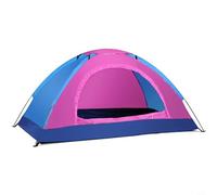Jotekonoby Tenda da campeggio per zaino in spalla più escursionismo 1 sopra 2 pioggia facile ultraleggera trasporto Fiberg tenda avere persona Fly doppia porta ventilazione stagna (rosa)