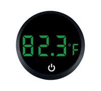 Jotekonoby Termometro digitale per acquario con display a LED, alta precisione 0,1 ℃, monitoraggio della temperatura da attaccare per tartarughe/acquari, acquario tropicale in vetro (nero)