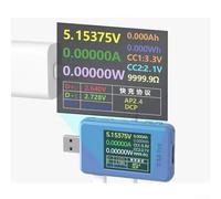 Jotekonoby Tester USB con display curvo, rilevatore di protocollo di ricarica rapida per ricarica PD QC2.0 .0, monitor di tensione ad alta precisione con misurazione della corrente da 6,5 A e