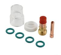 Jotekonoby TIG Welding-Stubby Gas Lens Kit compatibile con torcia WP-17 WP-18 WP-26 con corpi pinza in vetro resistente al calore #12 O-ring e isolatori