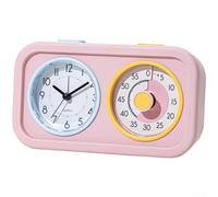 Jotekonoby Timer da cucina visivo da 60 minuti con funzionamento silenzioso, ampio display, supporto magnetico, montaggio a parete, volume regolabile, allarme per cucina e studio (rosa)