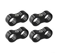 Jotekonoby Tubo flessibile in alluminio An8 con morsetto per montaggio su foro Tu 16 mm Separatore compatibile Olio - Tubi aria Acqua Freno Automotive Doppio