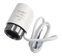 Jotekonoby Valvola attuatore termico elettrico, AC230V, filettatura M30 x 1,5 mm, materiale PC bianco, che garantisce un efficiente controllo del flusso d'acqua per riscaldamento a pavimento e
