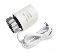 Jotekonoby Valvola attuatore termico elettrico, AC230V, filettatura M30 x 1,5 mm, materiale PC bianco, che garantisce un efficiente controllo del flusso d'acqua per riscaldamento a pavimento e