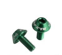 Jotekonoby Viti in alluminio per portaborraccia lavorate X disponibili in 7 colori, 12 mm, lega CNC M5 anodizzata per una maggiore durata, confezione da 2 compatibili con Bic (verde)