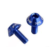 Jotekonoby Viti M5 in lega di alluminio anodizzato, 12 mm, 7 colori disponibili, coppia per lavorazione X CNC resistente, confezione compatibile per avere Bic (blu)