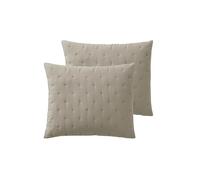 Jotex Calm - Set di 2 federe per cuscino, certificato Oeko Tex® Standard 100, in poliestere di alta qualità, colore beige, 60 x 50 cm