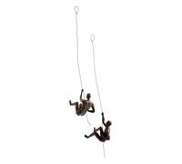 JOTEX Climbers 1526084 - Set di 2 statuette decorative, colore: Marrone ruggine