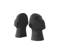 JOTEX Stargazing - Set di 2 fermalibri decorativi eleganti e resistenti, colore nero, 16 x 11 x 22,5 cm