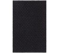 JOTEX Tappeto da bagno in poliestere, nero, 50 x 80 cm, 3 pezzi