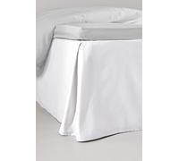 Jotex Zack Satin - Copriletto, 100% cotone biologico, altezza 60 cm, colore: bianco, 120 x 200 cm
