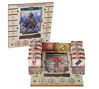 JOTL - Set di 2 segnaposto con quadrante HP e XP, in compensato di betulla, per risparmiare spazio sul tavolo, ideale per Gloomhaven Jaws of the Lion