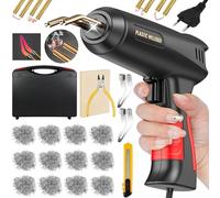 JOTOL 200W Saldatrice per Plastica,Kit di Riparazione Paraurti Auto con 900pcs 6 Tipo Graffette,Plastica Saldatrice Kit per la Riparazione Delle Parti di Plastica