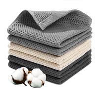 JOTOL Strofinacci Cucina,Asciugamani da Cucina,Strofinacci da Cucina,Set di 6 Strofinacci in Cotone 100% Morbido,65 x 45 cm - per Pulizia Cucina e Piatti