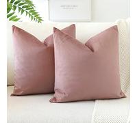 JOTOM Set Di 2 Fodere In Velluto Morbido Solido Fodere Di Cuscino Decorativo Cuscino Fodere Per Cuscini Da Letto Per La Decorazione Della Casa Per Divano Camera Da Letto 60x60 cm(Marmellata)