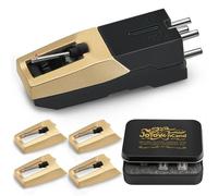 JoTownCand Kit di 5 cartucce per giradischi e giradischi, puntina di ricambio per Crosley Victrola ION, punta ellittica diamantata con cartuccia magnetica mobile, suono ad alta fedeltà, bassa usura