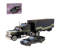 JOTPOR MOC-216375 Mobile Operations Unit Building Block Set, 80s Sci-Fi Truck & Trailer Display Model con illuminazione interna, Adult Collectors Edition (3106PCS)