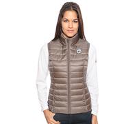 JOTT SED Gilet in Piumino di Seta, Gris, L Donna