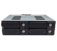 Jou Jye Computer JJ-N-49SS-T - Cornice di ricambio per 4 x 2,5" 12G SATA+SAS HDD/SSD nero con kit sensore
