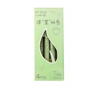 Joucien 4 pezzi/scatola -0,5 mm Simple Tea Series Boxed Press Neutral Pen Black Quick Dry Neutro Pen-Matcha