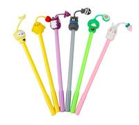 Joucien Penna neutra per antenna a forma di animale, 4 pezzi, 0,5 mm, punta nera a punta intera, sei spedite casualmente