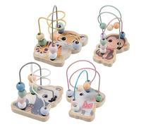 Joueco The Wildies Family Kralenbaan met dierenprint, 4 as