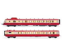 JOUEF HJ2461S SNCF, automotrice diesel RGP I con rimorchio, livrea TEE rosso/beige, ep. III, con decoder sonoro DCC Ferrovia 1x Locomotiva Diesel