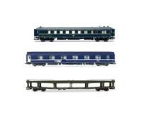 JOUEF HJ4207 SNCB/SNCF, "Train Auto-Couchette", WR ex CIWL SNCB + SNCF, WL T2 + DDm bisarca, ep. Carrozze ferroviarie IV-V 3x