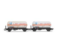Jouef HJ6287 SNCF, set di 2 carri cisterna per gas a 2 assi con tetto apribile, 'Air Liquide', ep; iV Carri merci