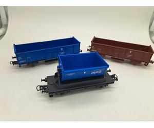 JOUEF set 2 carri sponde alte a 2 assi direction infrastructure + carro bascula