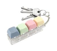 Jouet Clicker Clavier - 7.9x2.4cm Mécanique | ABS Touche Anti-Stress Porte-Clés, Accessoire Sensoriel À 4 Boutons Pour Concentration Au Bureau, Voyage Et Décoration De Sac À Dos Style Moderne