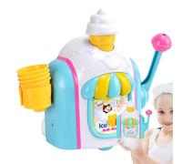 Jouet crème glacée en Mousse, jouets de baignoire pour Fabricant de bulles de crème glacée - Machine à bulles pour baignoire à crème glacée - Machine à crème glacée à bulles, jouet de Bain moussant