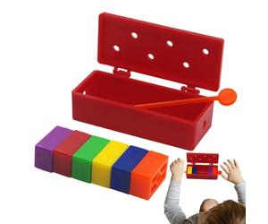 Jouet De Magie Pour - 6,3x2,6 Cm Accessoire De Magicien Réaliste | Brique Arc-En- De Magicien, Cadeau Pour Hommes Garçons Filles Jeunes Famille Amis Fête Et Réunion