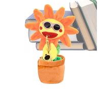 Jouet Fleur Peluche Douce - Dansant 10,5 x 33 cm | Chantant Parlant