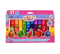 Jouetprive-Fruity Squad Markers Super Wide Tip with Fragrance, 12 pieces.