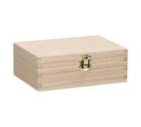 Jouetprive-Wooden Card Box with Flap Lid