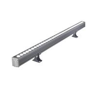 JOUFNING Barra Luminosa A LED Per Pareti, Luci Da Incasso Per Esterni, Lampada Da Giardino A Bassa Tensione, Faretto Impermeabile IP65, Per Patio, Giardino(Red,36W(24V))