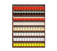 JOUFNING Espositore per Sigarette da Negozio, Espositore Assemblato Salvaspazio, Contenitore per La Conservazione al Dettaglio Montato A Parete, Espositore per Scatole di Fiammiferi(70x3x50cm)