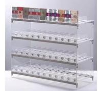 JOUFNING Espositore Sigarette, Supporto per Esposizione di Sigarette, Vetrina Acrilica, Espositore Portatile Trasparente per Spingitori, Portasigarette Automatico per Spingisigarette(49.5x28.4x84cm)