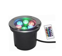 JOUFNING Faretto Subacquei - Lampada Da Incasso Per Piscina CA 12V/24V, Faretto Subacqueo Impermeabile IP68, Luci Da Giardino, Con Telecomando(12V,3w)