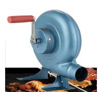 JOUFNING Soffiatore d'Aria Manuale per Barbecue Iron Gear, Soffiatore per Fucina da Fabbro A Manovella, Accendifuoco per Barbecue A Carbone, Ventilatore per Popcorn(300W)