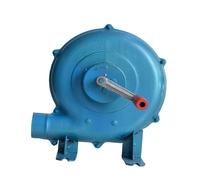 JOUFNING Soffiatore d'Aria per Barbecue Manuale Iron Gear - Ventilatore per Barbecue da Esterno per Impieghi Gravosi, Accendifuoco Rapido A Soffietto, con Manovella(80W)